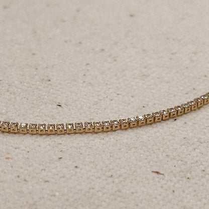 GoldFi - 18k Gold Filled 1.2mm CZ Tennis Bracelet