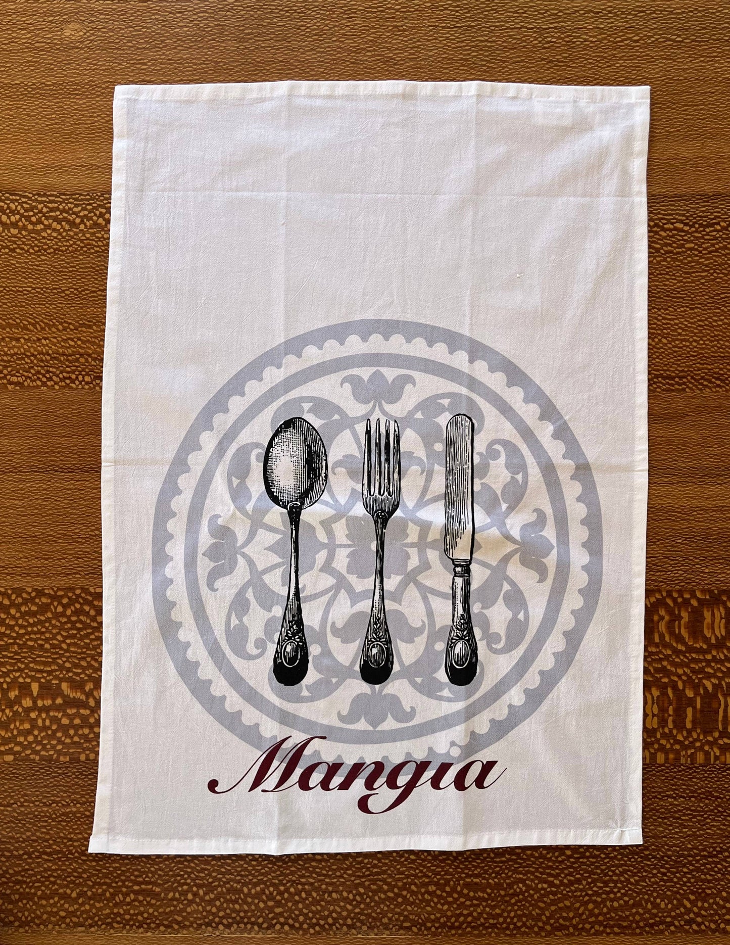 Jump That Moon - Mangia dish towel