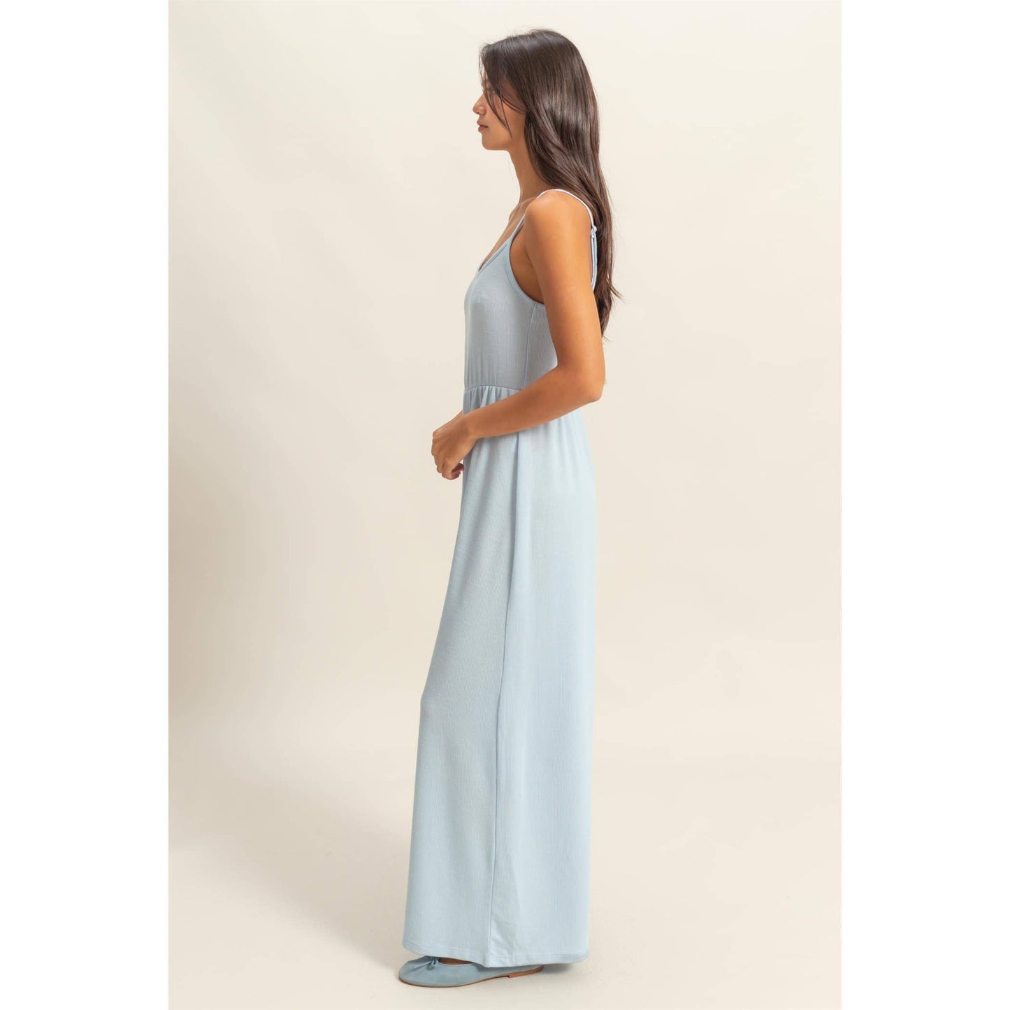 HYFVE - DZ25A984-Scoop Neck Sleeveless Wide Leg Jumpsuit