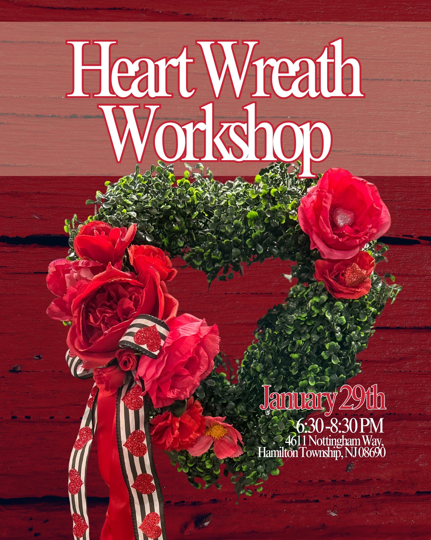 Heart Wreath Workshop 1/29/26
