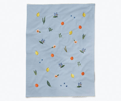 Rifle Paper Co. - Fruit Stand Embroidered Tea Towel