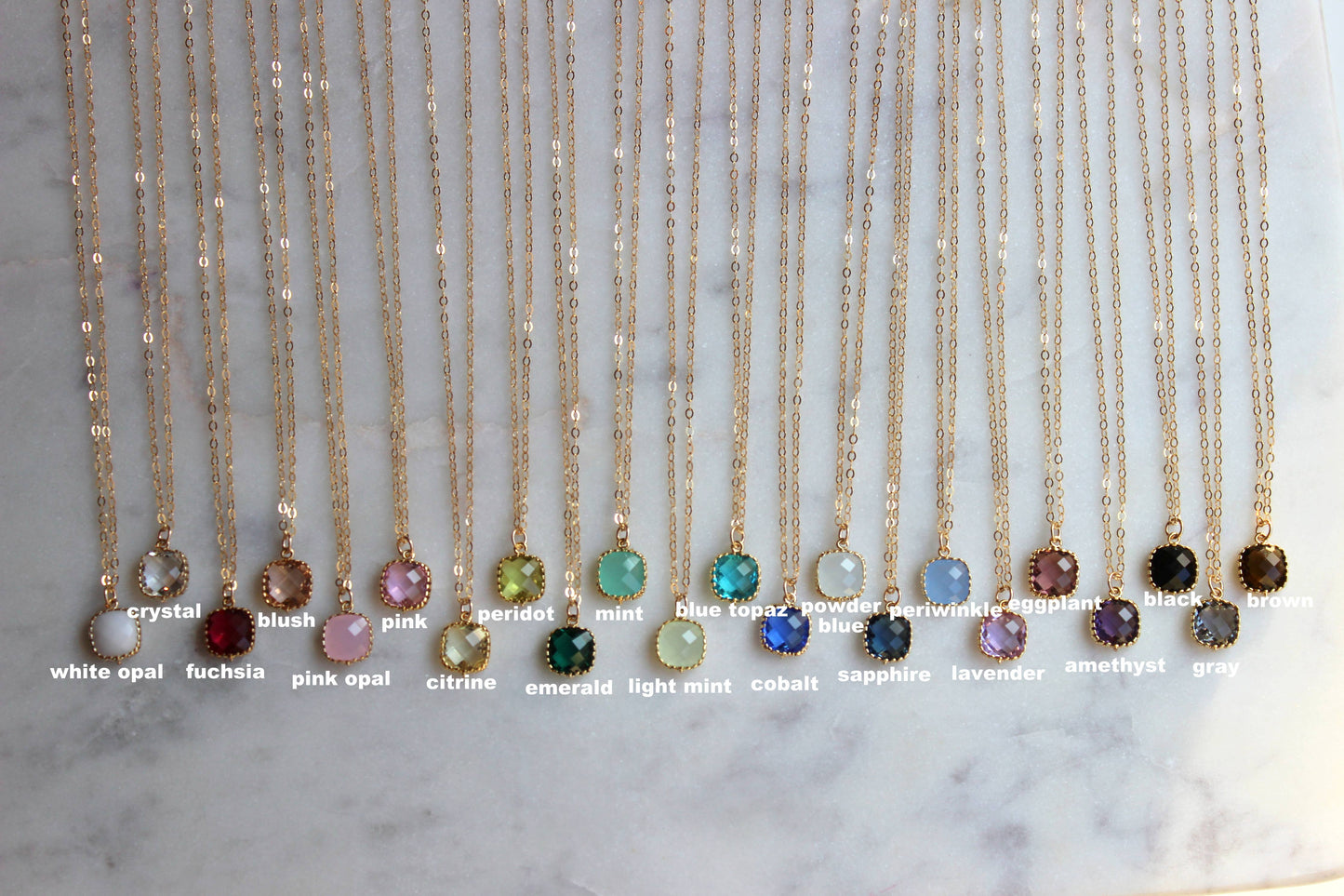 Laalee Jewelry - Gemstone Glass Necklaces