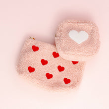 The Darling Effect - Pink Square Teddy Pouch - Heart