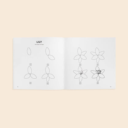 Modern Flowers: A How to Draw Book for Kids