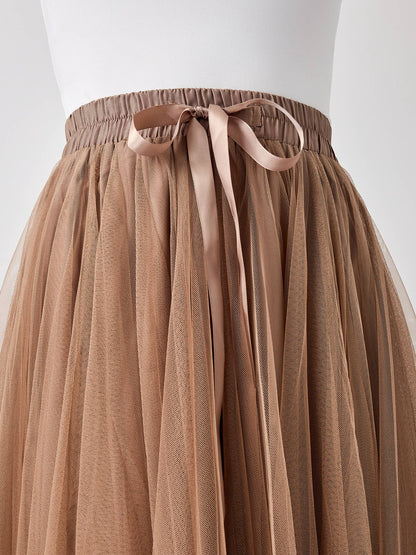 Choklate Paris - Aria Tulle Skirt - Taupe