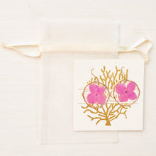 Grit and Grace Studio - Pressed Flower Earrings - Pink Hydrangea