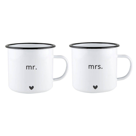 Santa Barbara Design Studio by Creative Brands - Mr. and Mrs. Enamel Mug Set