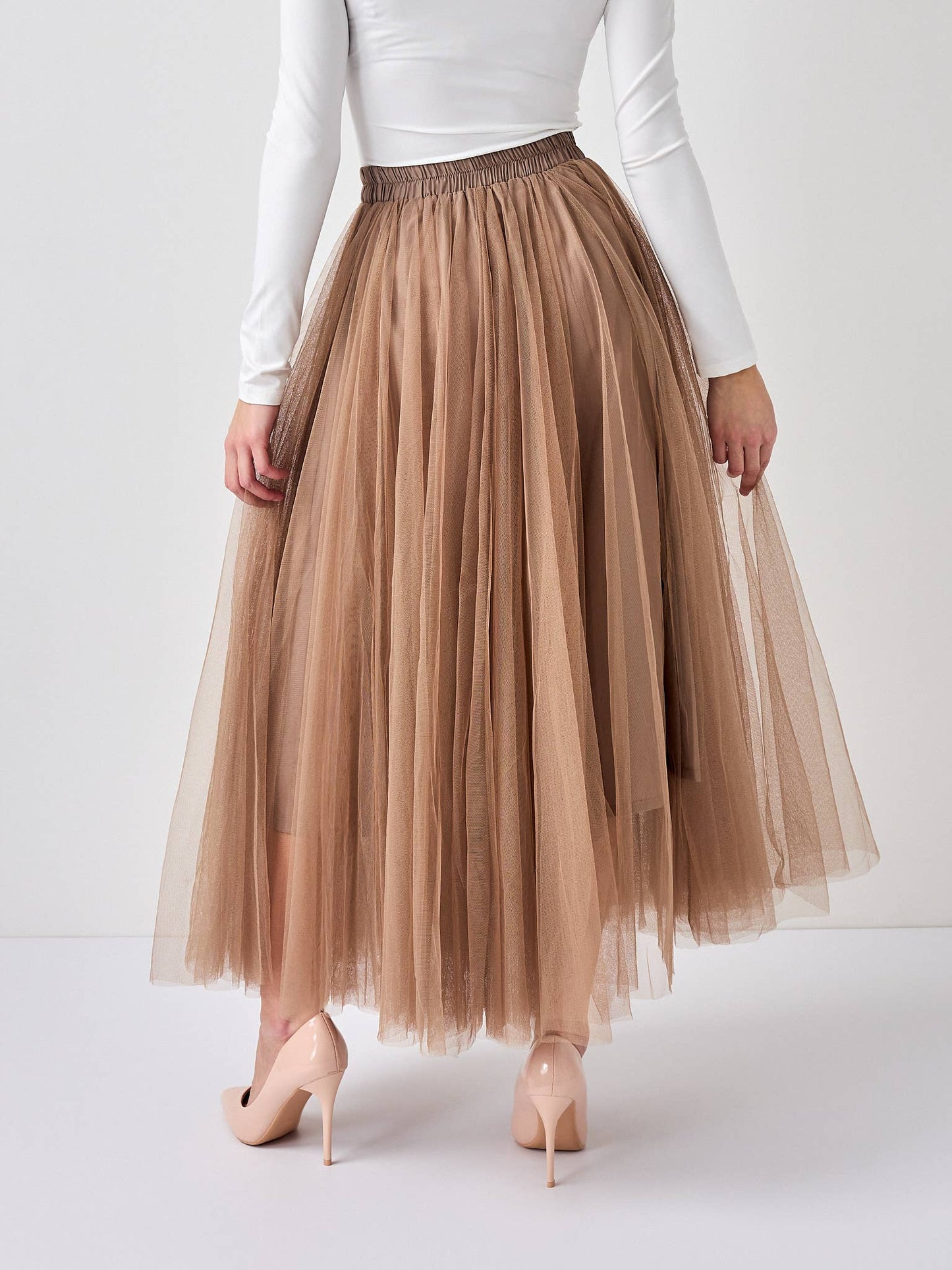 Choklate Paris - Aria Tulle Skirt - Taupe