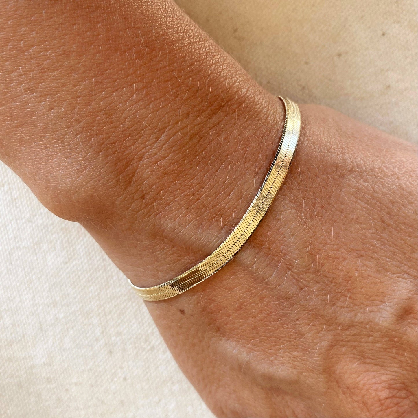 GoldFi - 18k Gold Filled Herringbone Bracelet