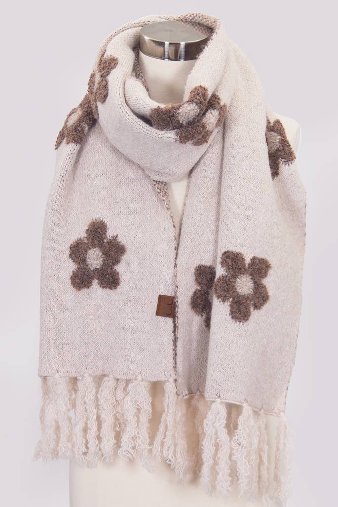 Hana - C.C Daisy Pattern Scarf