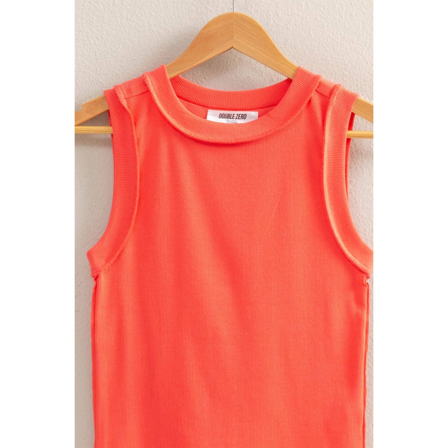HYFVE - DZ25C058-Round Neck Ribbed Tank Top