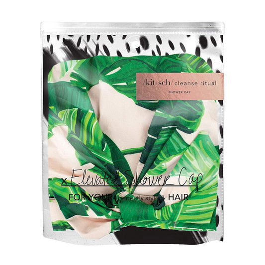 Luxury Shower Cap - Palm Print