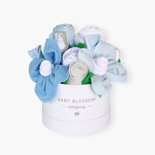 Baby Blossom Company - Petite Baby Boy Gift Set Flower Bouquet - Bear