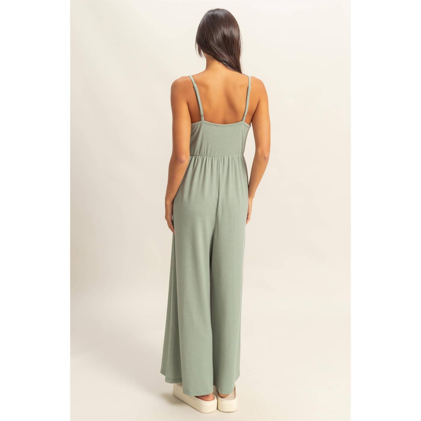 HYFVE - DZ25A984-Scoop Neck Sleeveless Wide Leg Jumpsuit