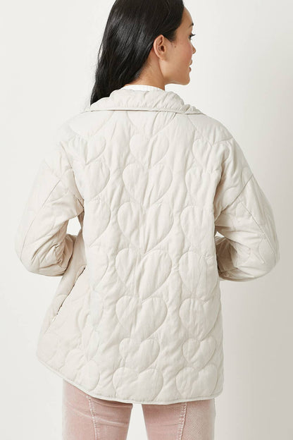 Mystree - Quilted Heart Padded Jacket