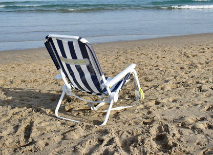 SUNFLOW - The Shore Thing Chair: Rosé Pink Stripe / The Shore Thing Chair with Sun Shade and Drink Holder