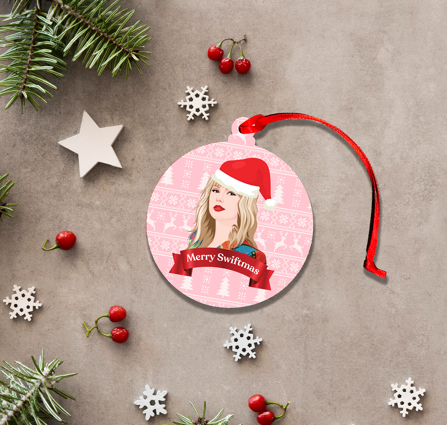 Versatile Coasters - Taylor Swiftmas -  Tree Ornament