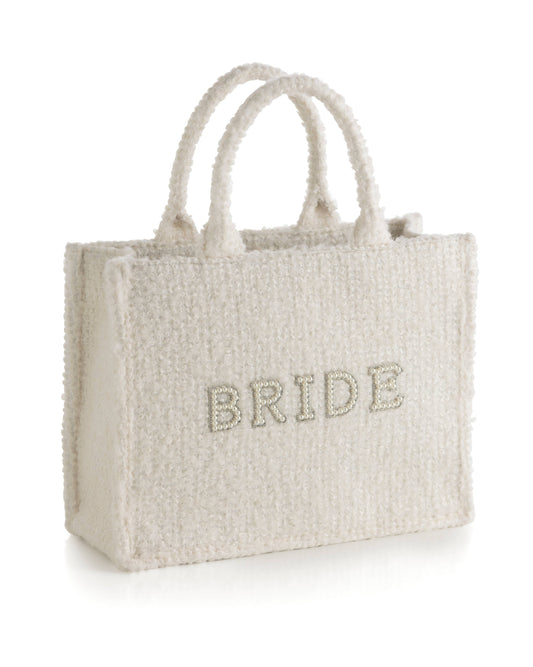 Shiraleah - "BRIDE" Boucle Tote
