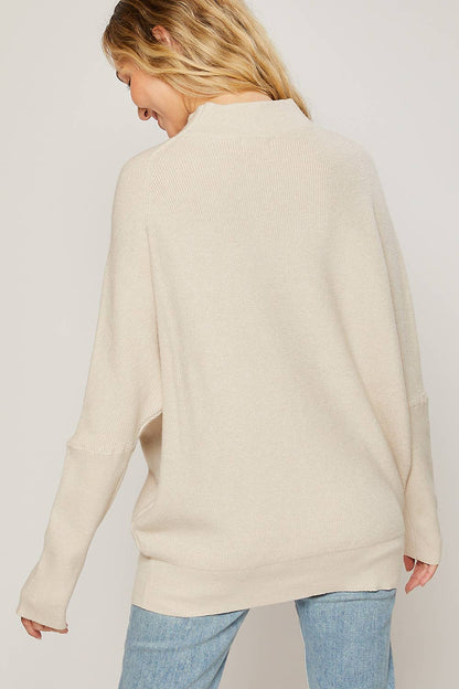 Bluivy - Slouch Neck Dolman Pullover - Shell