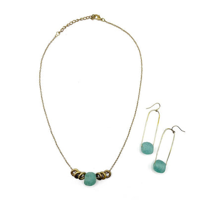 PURPOSE Jewelry - Jasmine Drops - Aqua