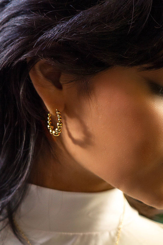 Peter and June - Elio Hoops - 18K Gold Plated