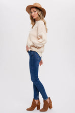 Bluivy - Ribbed Mock Neck Pullover - Shell