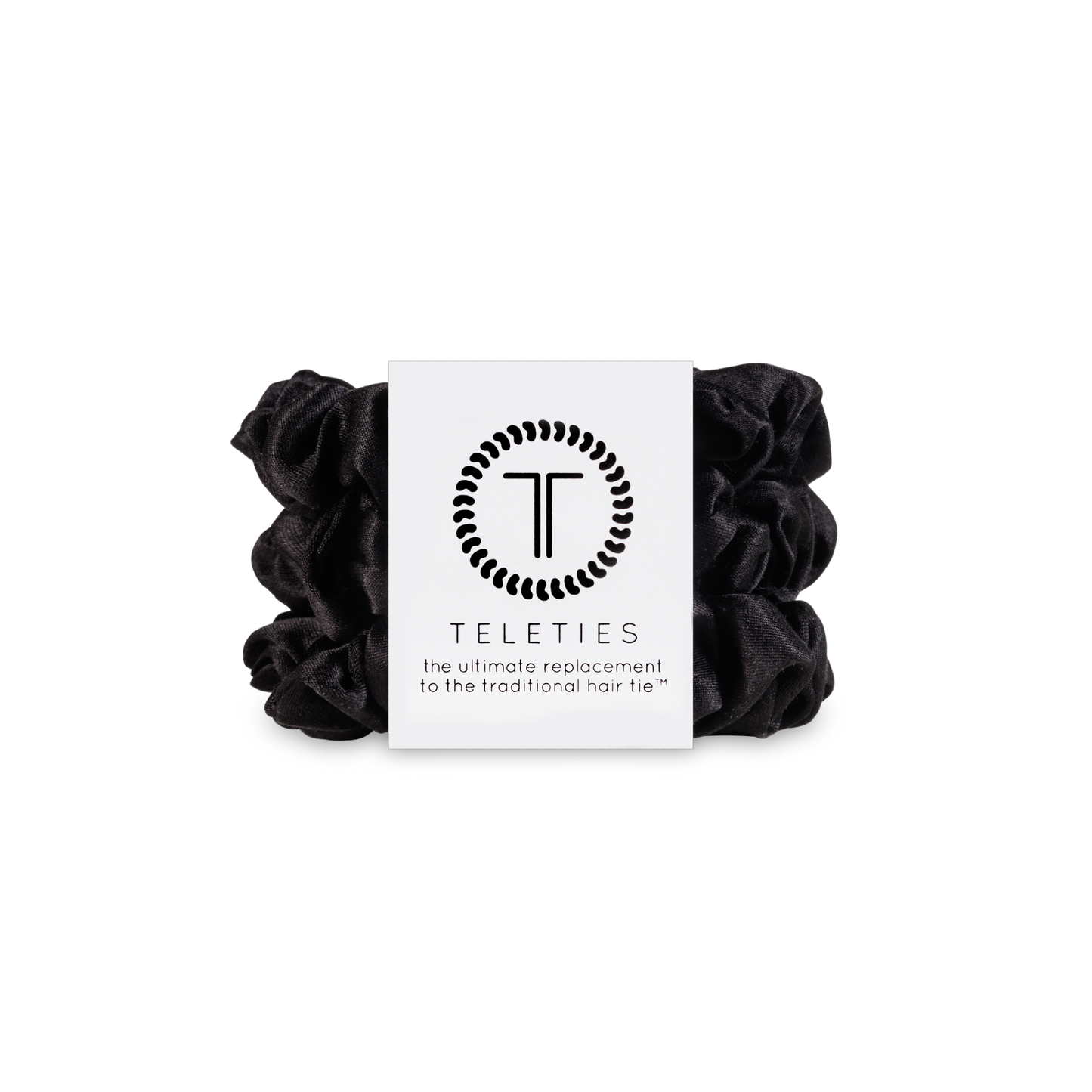 TELETIES - Jet Black Small Scrunchie