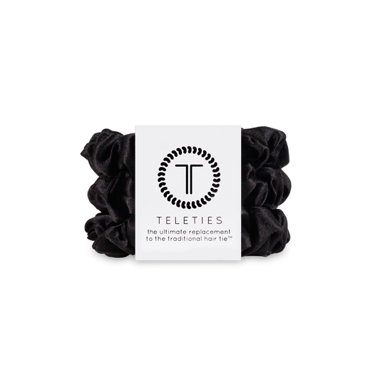 TELETIES - Jet Black Small Scrunchie