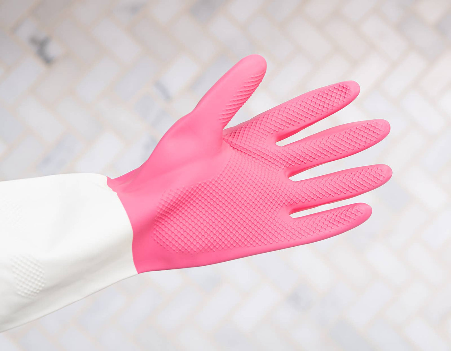 Wine Wash Co. - Reusable Cleaning Gloves - Pink