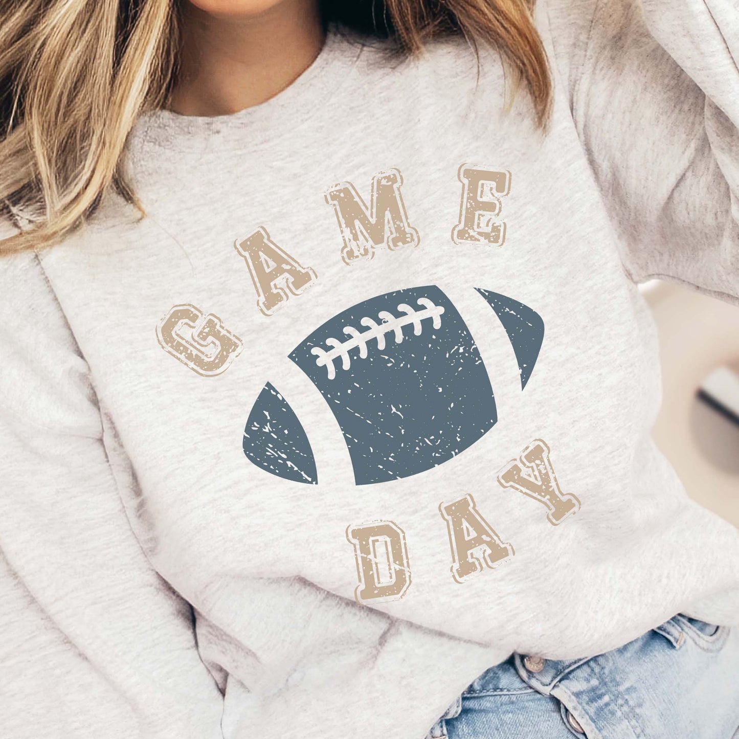 Limeberry Designs - Game Day Football Crewneck