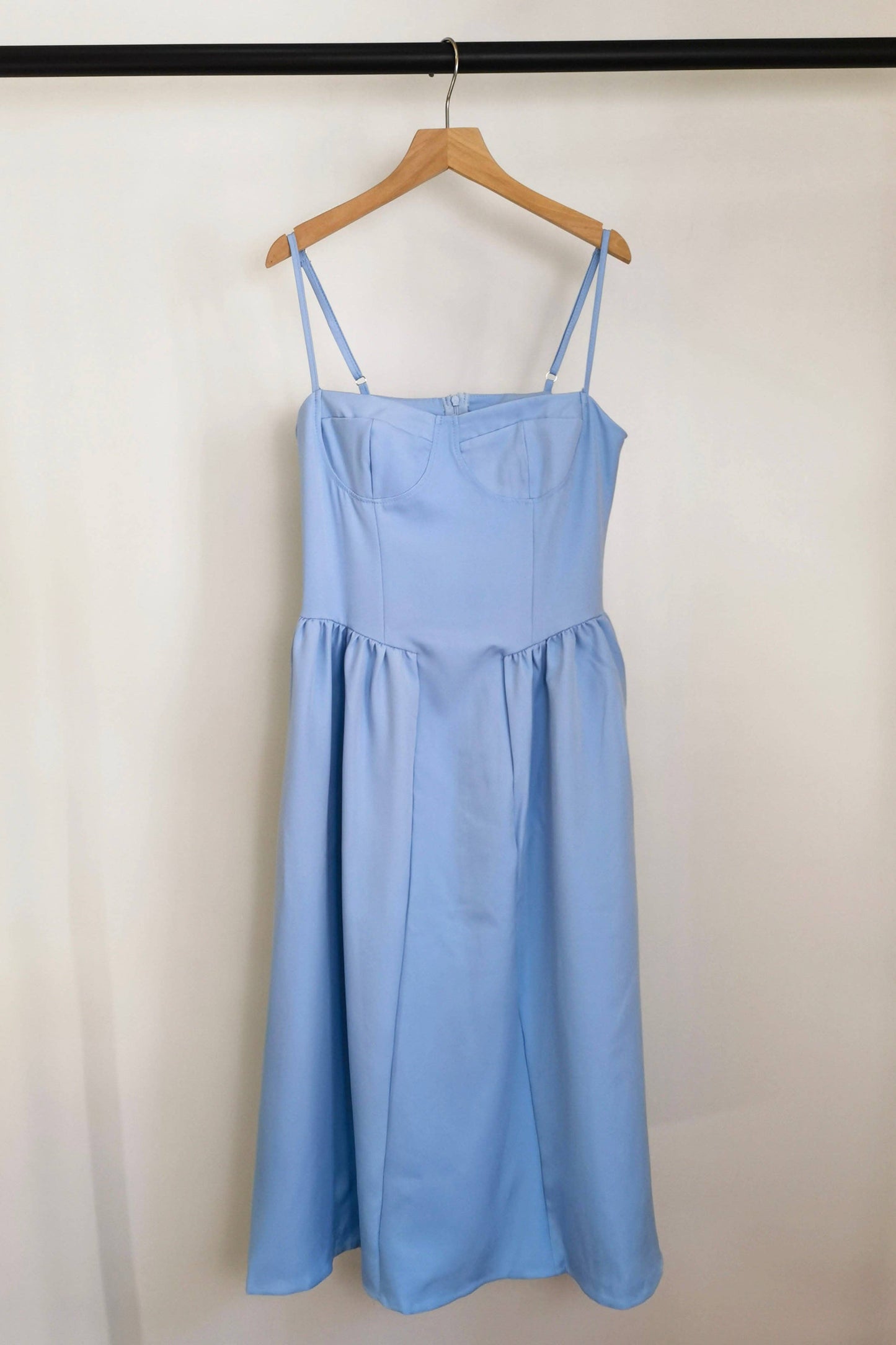 ESLEY - Penny Midi Dress - Powder Blue