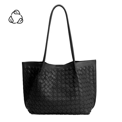 Melie Bianco - Victoria Black Recycled Vegan Tote Bag