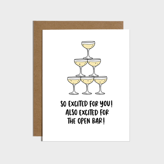 Brittany Paige - Open Bar Wedding Card