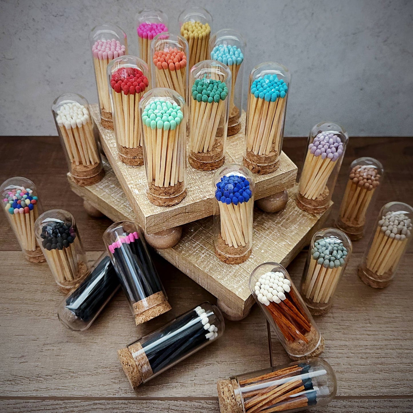 Thankful Greetings - 2" Matches + Mini Cloche - Colors of Your Choice + Strikers