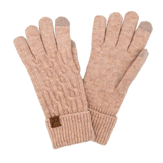 C.C Beanie - Chain Link Cable C.C Glove - Sand