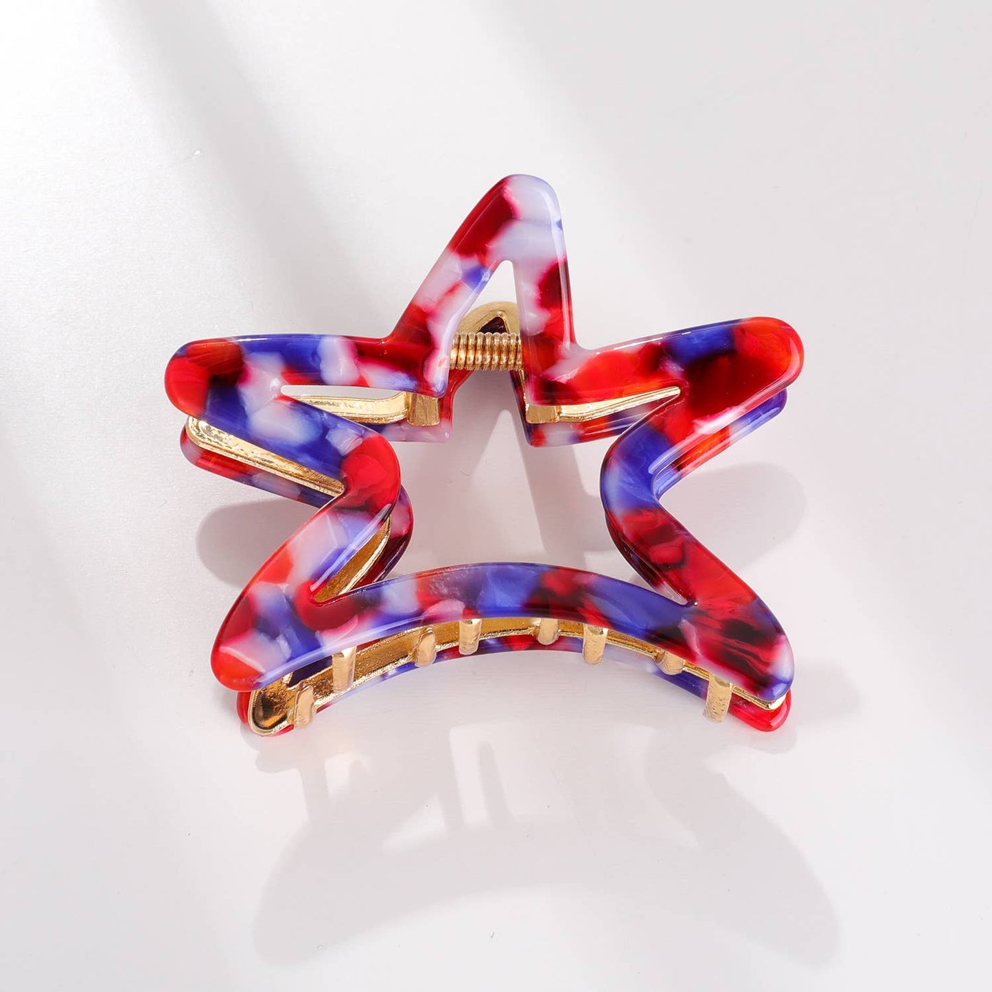 Adorro - American Star Metal Star Claw Clip