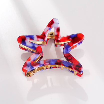 Adorro - American Star Metal Star Claw Clip