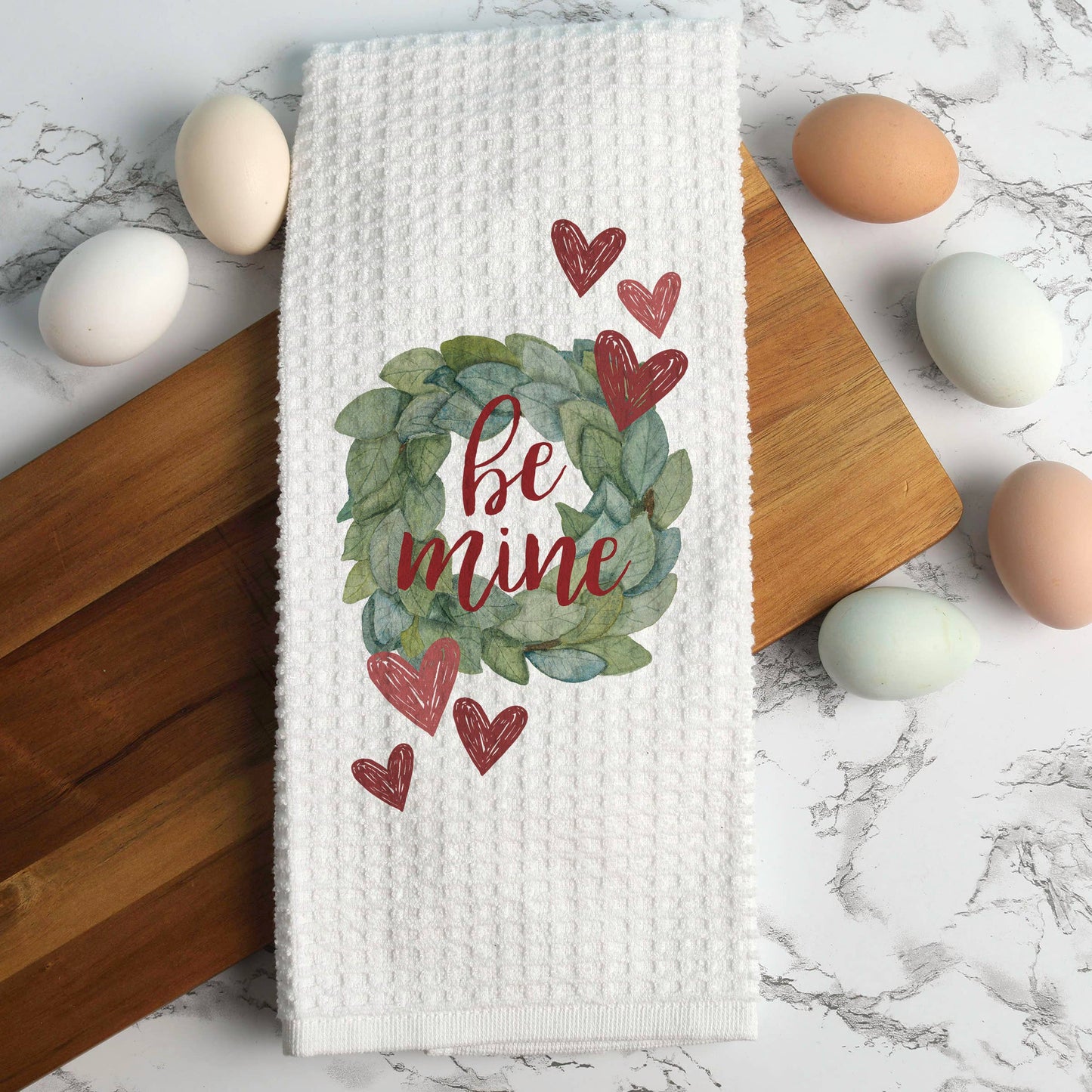 Canary Road - Be Mine Wreath Valentine Towel