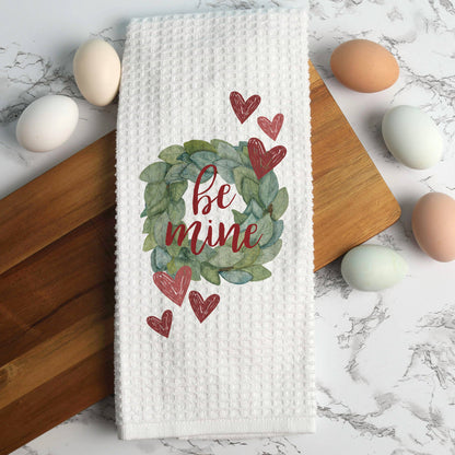 Canary Road - Be Mine Wreath Valentine Towel