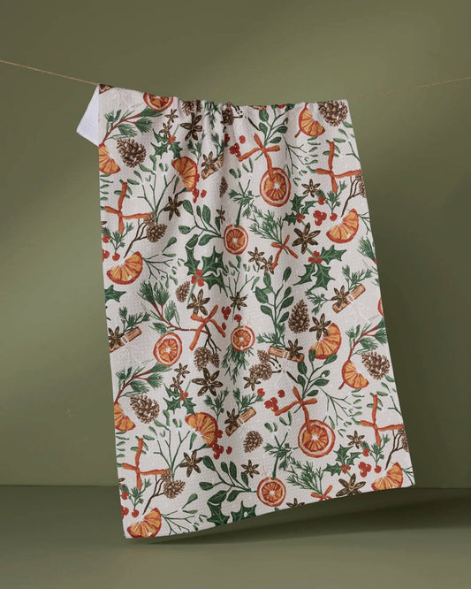 Geometry - Canela Tea Towel