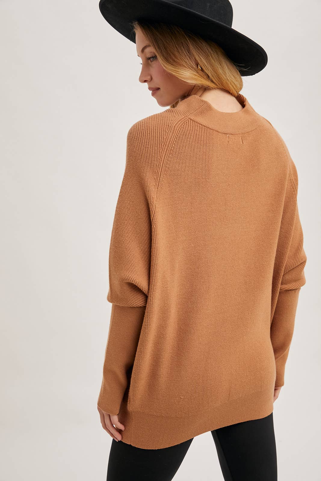 Bluivy - SLOUCH NECK DOLMAN SLEEVED PULLOVER