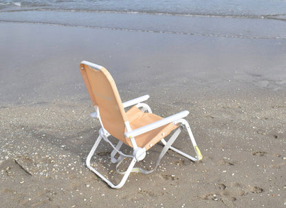 SUNFLOW - The Shore Thing Chair: Rosé Pink Stripe / The Shore Thing Chair with Sun Shade and Drink Holder