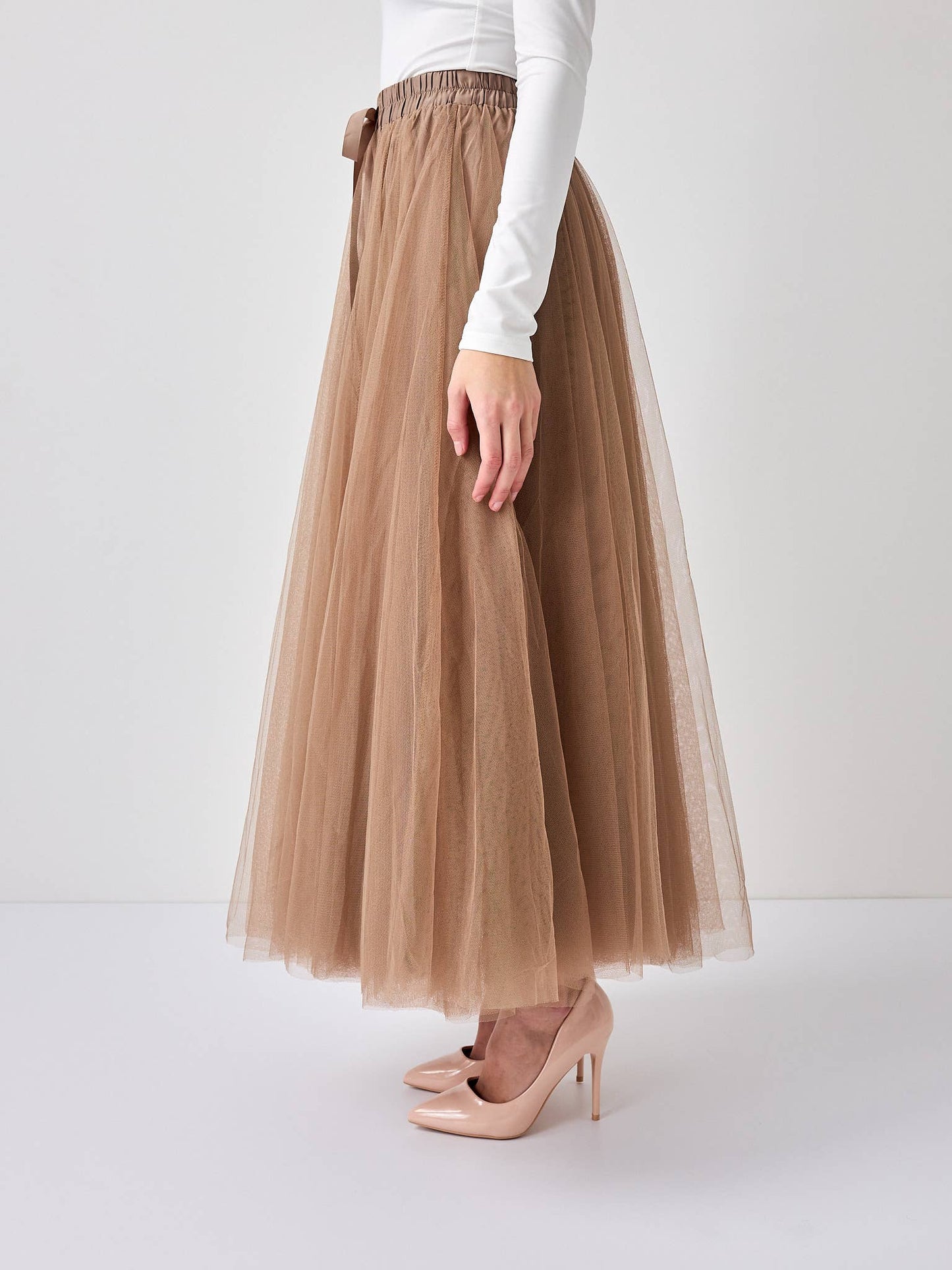 Choklate Paris - Aria Tulle Skirt - Taupe