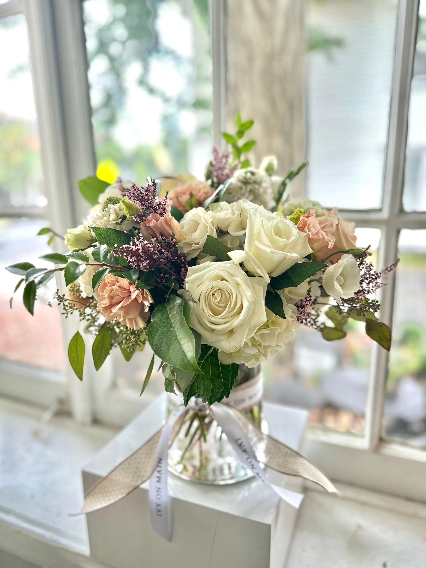 Ivory & Blush Vase Arrangement