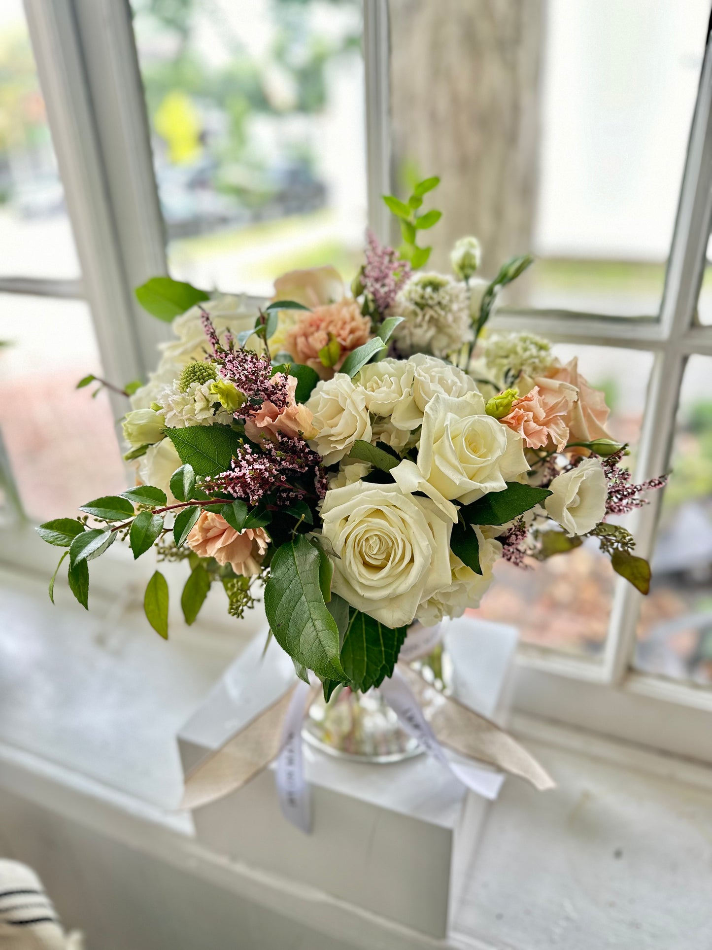 Ivory & Blush Vase Arrangement