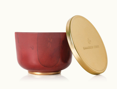 Thymes - Simmered Cider Candle Tin with Gold Lid