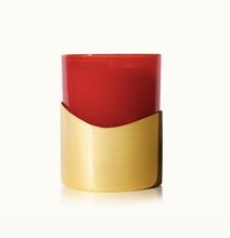 Thymes - Simmered Cider Harvest Red Poured Candle with Gold Sleeve