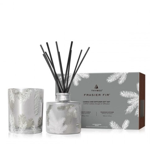 Thymes - Frasier Fir Candle and Diffuser Gift Set