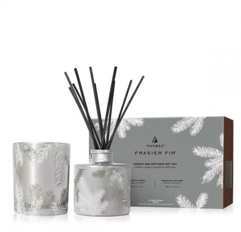 Thymes - Fraser Fir Candle and Diffuser Gift Set