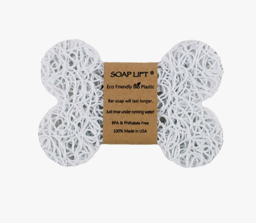 Soap Lift - Dog Bone Soap Lift Soap Saver - White